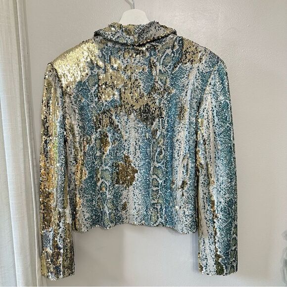 Le Superbe Morrison Jacket - Aqua Rattler Sequin - Picture 8 of 8